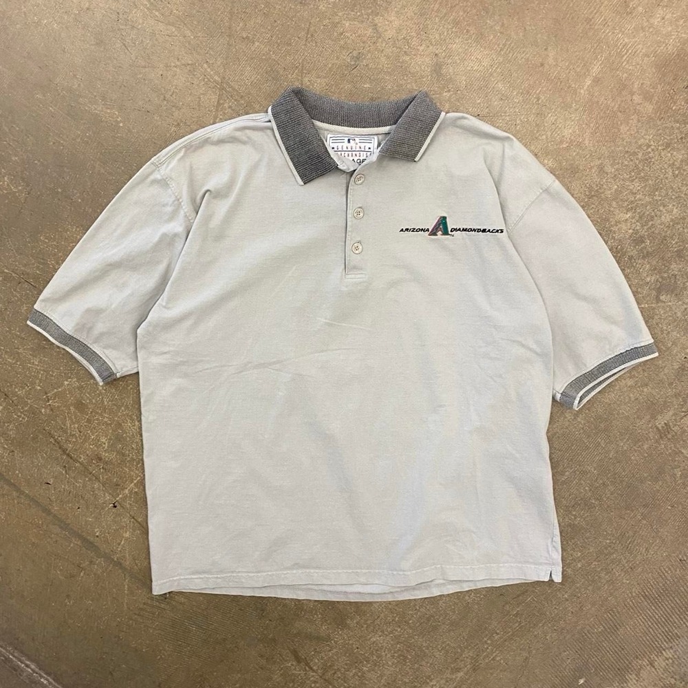 Vintage Arizona Diamondbacks MLB Mirage Polo Shirt 90s Size XL